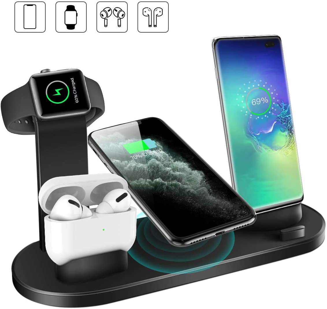 Station de Charge Sans Fil 4-en-1 pour smartphone