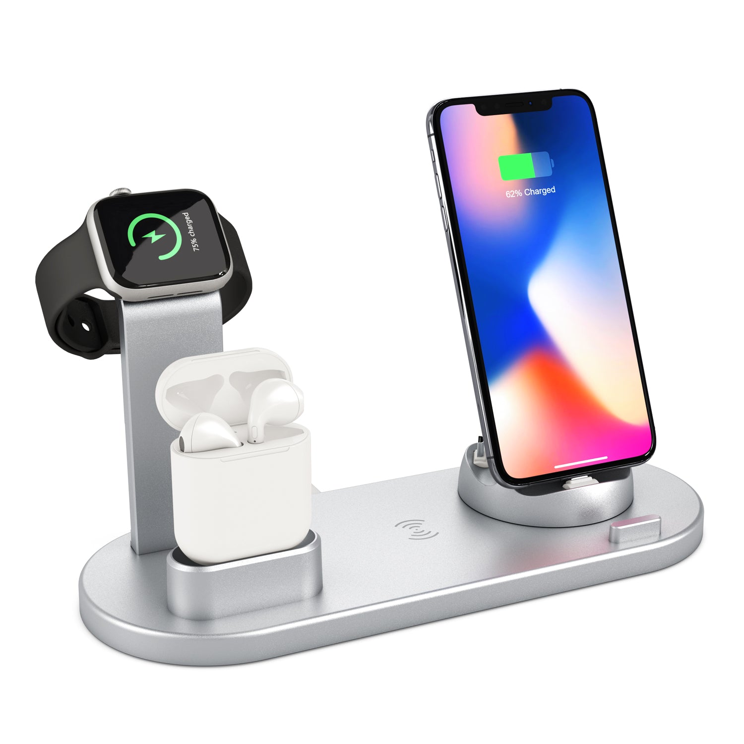 Station de Charge Sans Fil 4-en-1 pour smartphone
