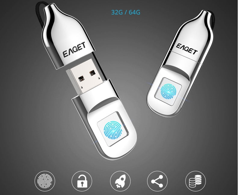 Clé USB sécurisée par empreinte digitale -64GB